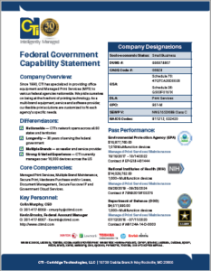 CTI Capability Statement