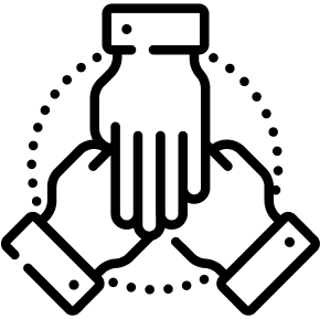 Icon of hands holding